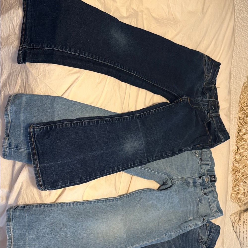 GAP Boys Jeans Trio - Dark Blue, Light Blue, Medium Blue - Picture 4 of 5